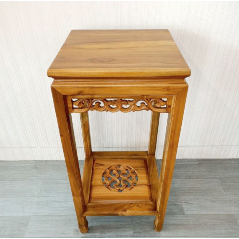 時代家具　唐木製　格子飾花台　香炉台　盆栽台　文机　BK133 時代家具 唐木製 格子飾花台 香炉台 盆栽台 文机 BK133 - メルカリ