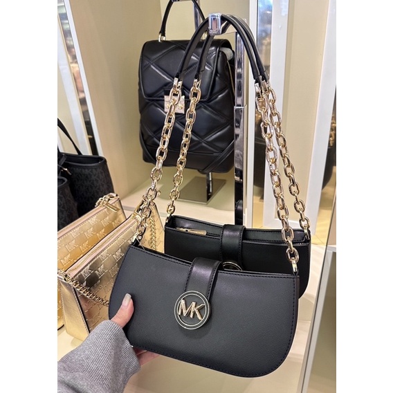 Michael Kors MK 新品防刮皮革老花腋下包肩背包| 蝦皮購物