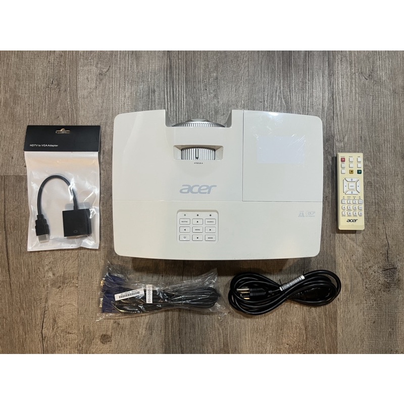Acer S1283e短焦投影機 3100流明 附HDMI轉接器 Full HD實測SWITCH遊戲投影不延遲 | 蝦皮購物