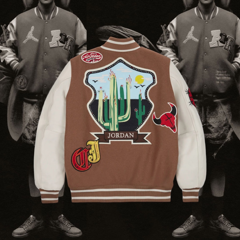 Travis Scott X Jordan Varsity Jacket - Jacketstown