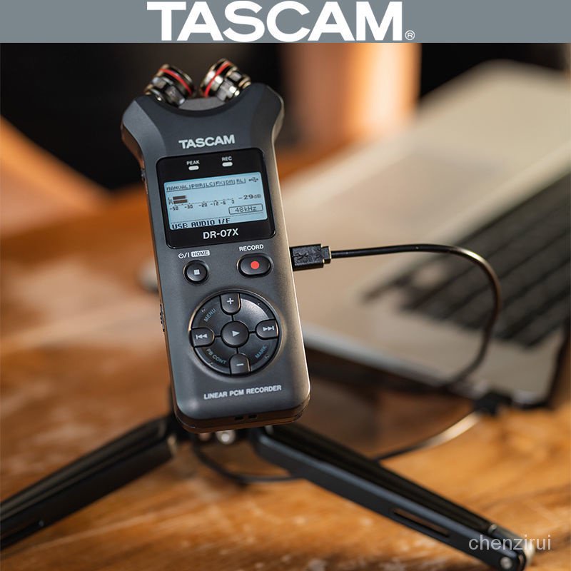 現貨速發】日本Tascam達斯冠DR-07X專業錄音筆USB直播ASMR話筒單眼收音