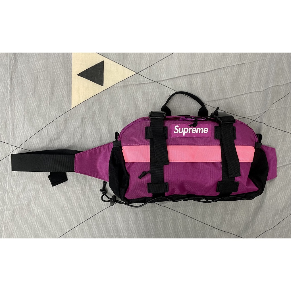 SUPREME FW19 47th Waist Bag 大容量側背小包腰包包包桃紅全新| 蝦皮購物