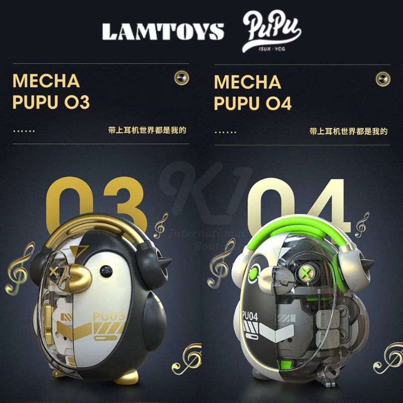 台灣現貨】LAMTOYS Mecha PUPU企鵝半機械半剖公仔盲盒盲抽潮玩