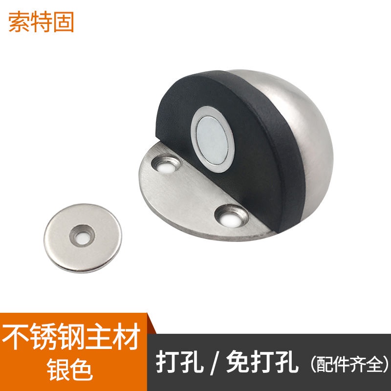 -linchaijen-阻門器 外開門 免打孔門吸不鏽鋼門擋門阻 玻璃門檔門頂 防撞 橡膠門碰龜頂 限位器 | 蝦皮購物
