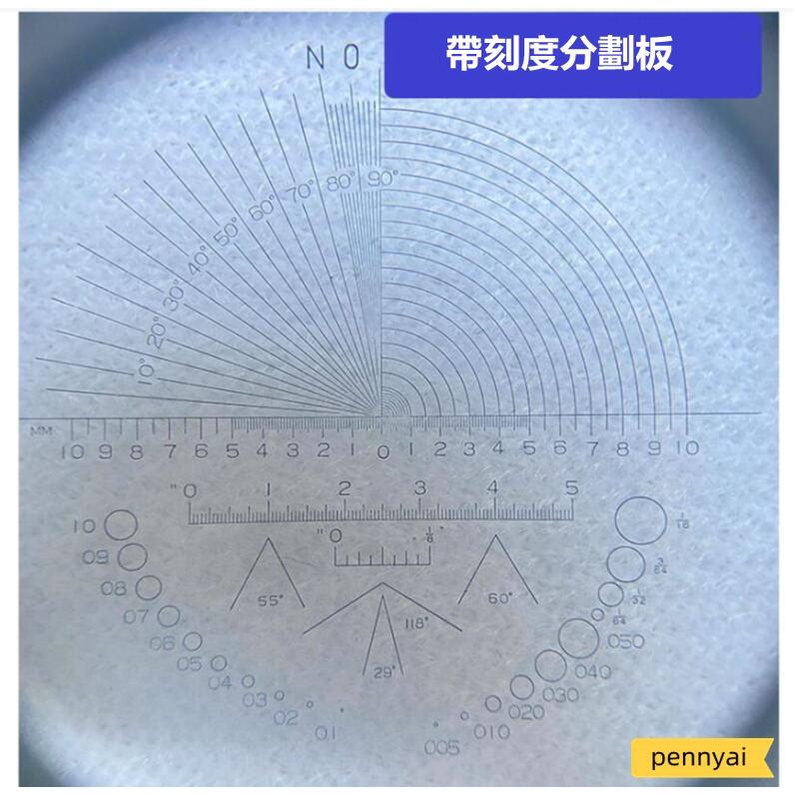 皇冠日本進口光學圓筒放大鏡帶刻度10倍放大鏡SCALE LOUPE 1002-10X