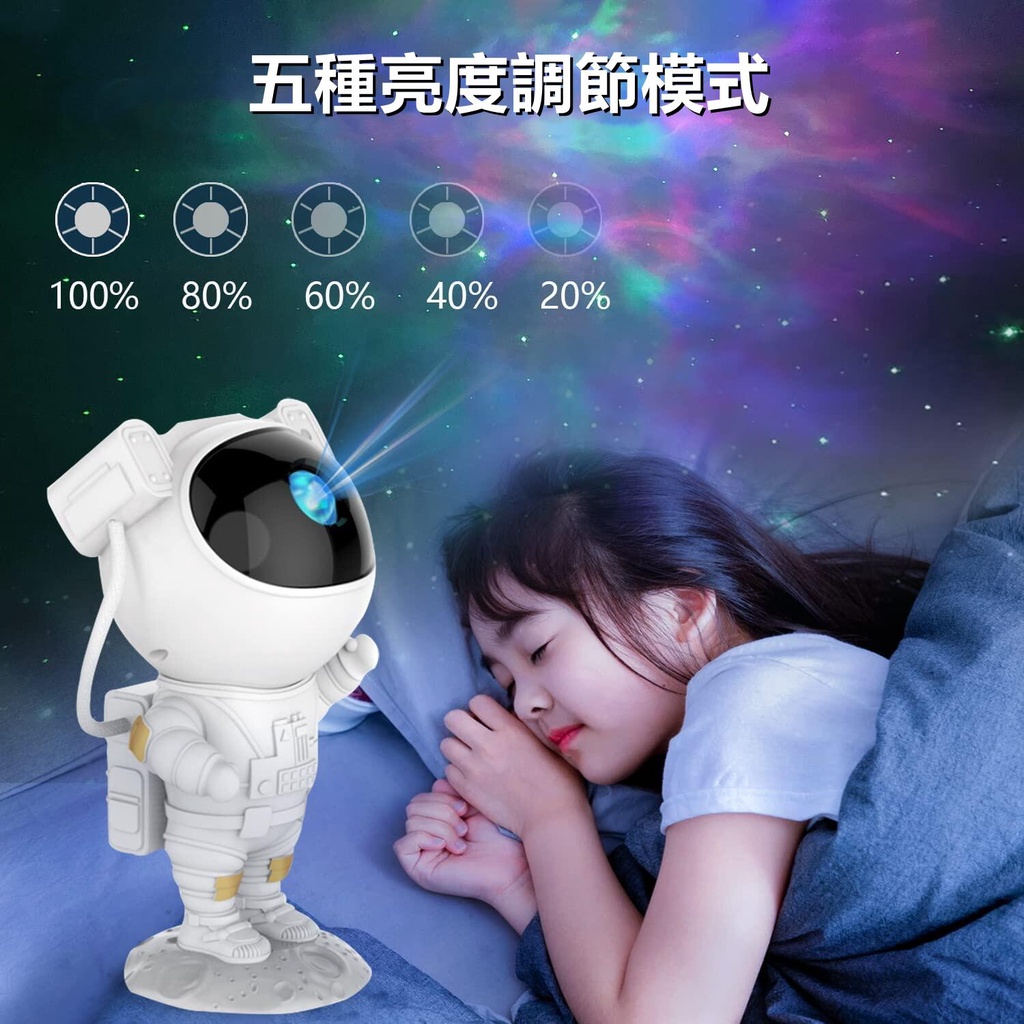 宇航員星空投影燈推薦：299 元值得買嗎？房間氣氛燈與送禮實用心得 (5/11)