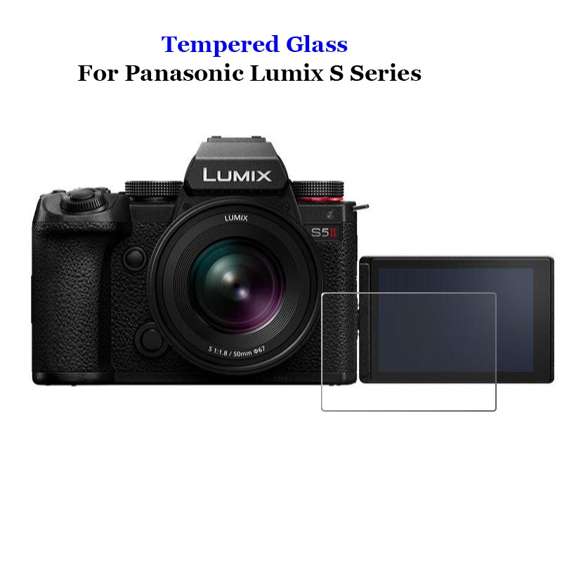 適用於松下Lumix S5 Mark II IIX DC-S5GK-K S1 S1R S1H 相機鋼化玻璃9H