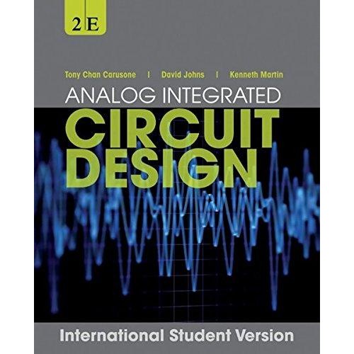 Analog Integrated Circuit Design 2/e Carusone 9781118092330 <華通 