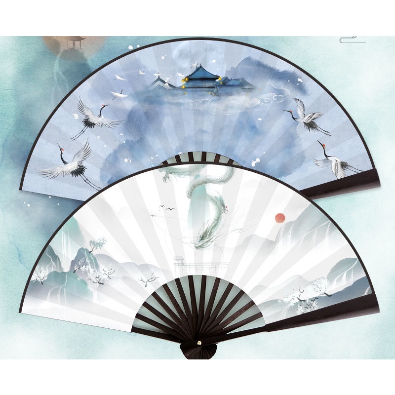現貨 【36款】古風摺扇 復古 彼岸花插畫 霸氣 漢服舞蹈配飾 道具扇 古著扇子 旗袍扇子 | 蝦皮購物