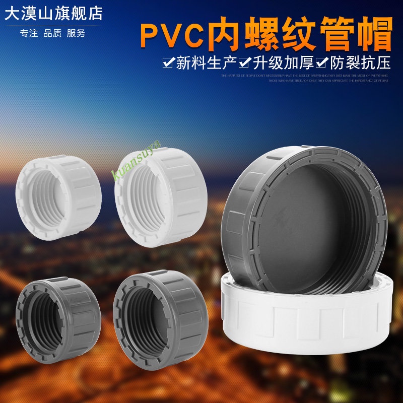 購滿199發貨 PVC堵頭 外絲堵帽悶頭 內絲牙水管 管帽管堵 不銹鋼配件 四分全銅絲堵 | 蝦皮購物