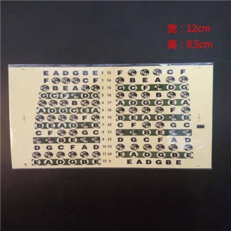 吉他簡譜音階貼紙 數位唱名紙板貼 入門自學新手教材電吉他初學 | 蝦皮購物