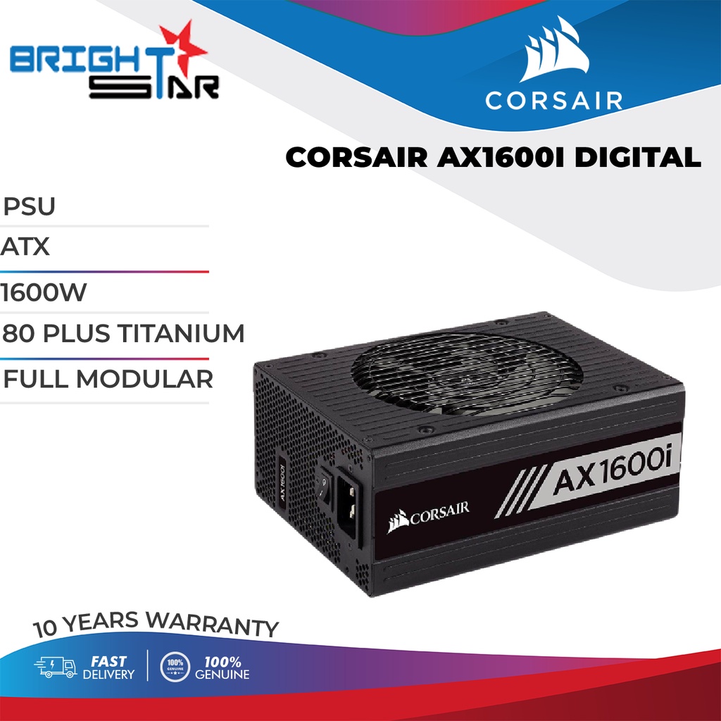 Psu / CORSAIR AX1600I DIGITAL / ATX / 1600W / 80 PLUS 鈦/ 全模