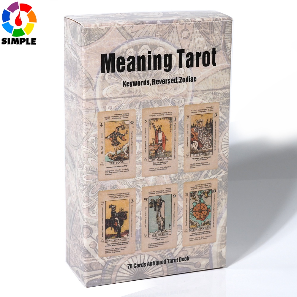 【桌遊志】meaning tarot 意义塔罗卡牌 英文塔罗牌 | 蝦皮購物