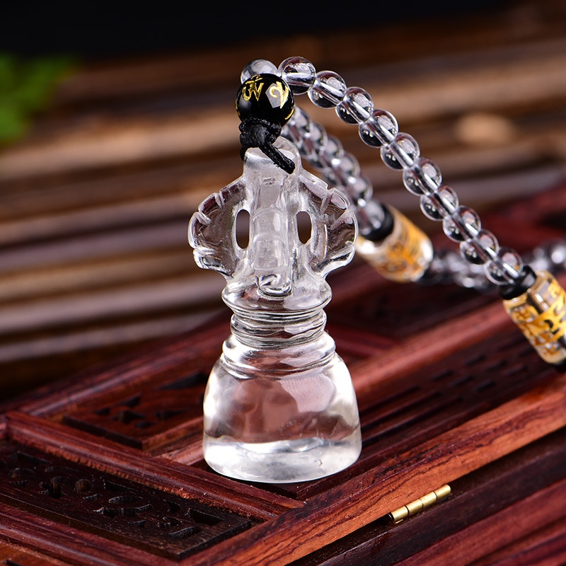 五股金剛杵月刀法器 鎏金法物 蔵出天然水晶刃嵌 金剛降魔法器 大逸品