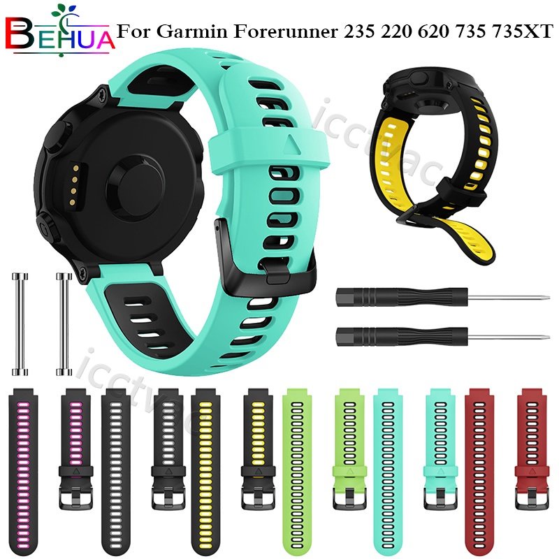 Cinturino In Silicone Per Cinturino Garmin Forerunner 235/220/230 - Foto 6