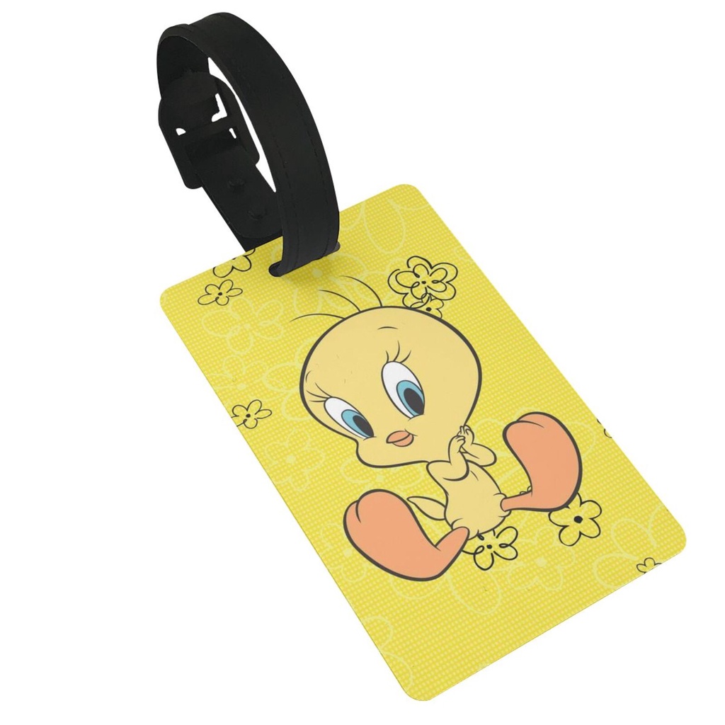 Tweety Bird 行李牌手提箱名稱身份證標籤標識符 PVC 行李牌行李箱女士男士兒童女孩旅行 | 蝦皮購物