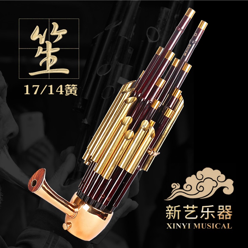 免運 可開發票 新藝17簧14簧擴音笙樂器 圓笙 方笙 修笙 工具竽樂器 笙包 初學者 | 蝦皮購物