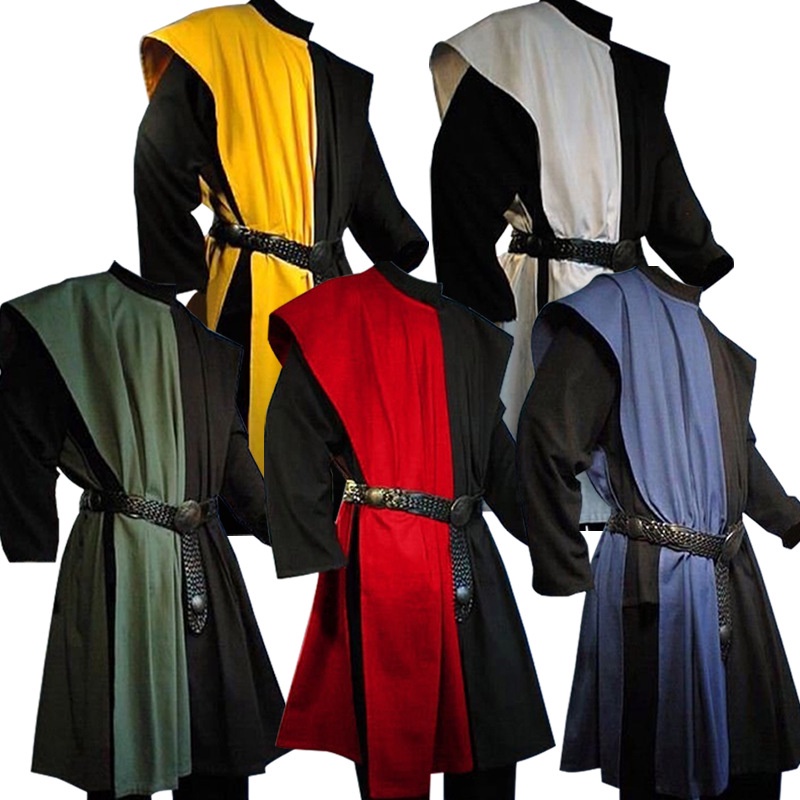 中世紀騎士聖殿騎士十字軍服裝男士束腰襯衫戰士騎士盔甲戰袍成人男士 | 蝦皮購物