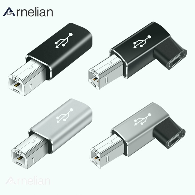 Arnelian USB Type-C 轉打印機電纜適配器方形端口轉換器用於電子鋼琴打印機 USB C 母頭轉 USB | 蝦皮購物