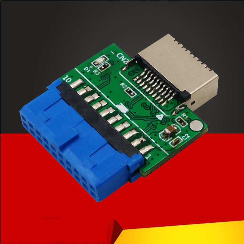 Type-e 轉 USB 3.0 Riser 連接器 TYPE C USB3.1 前面板插座 USB 19 針轉 TYP | 蝦皮購物
