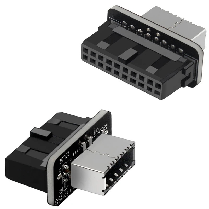 Usb 前面板適配器 Type-E 母頭轉 USB 3.0 19/20 PIN 公頭適配器用於 Type C 主板的內部 | 蝦皮購物