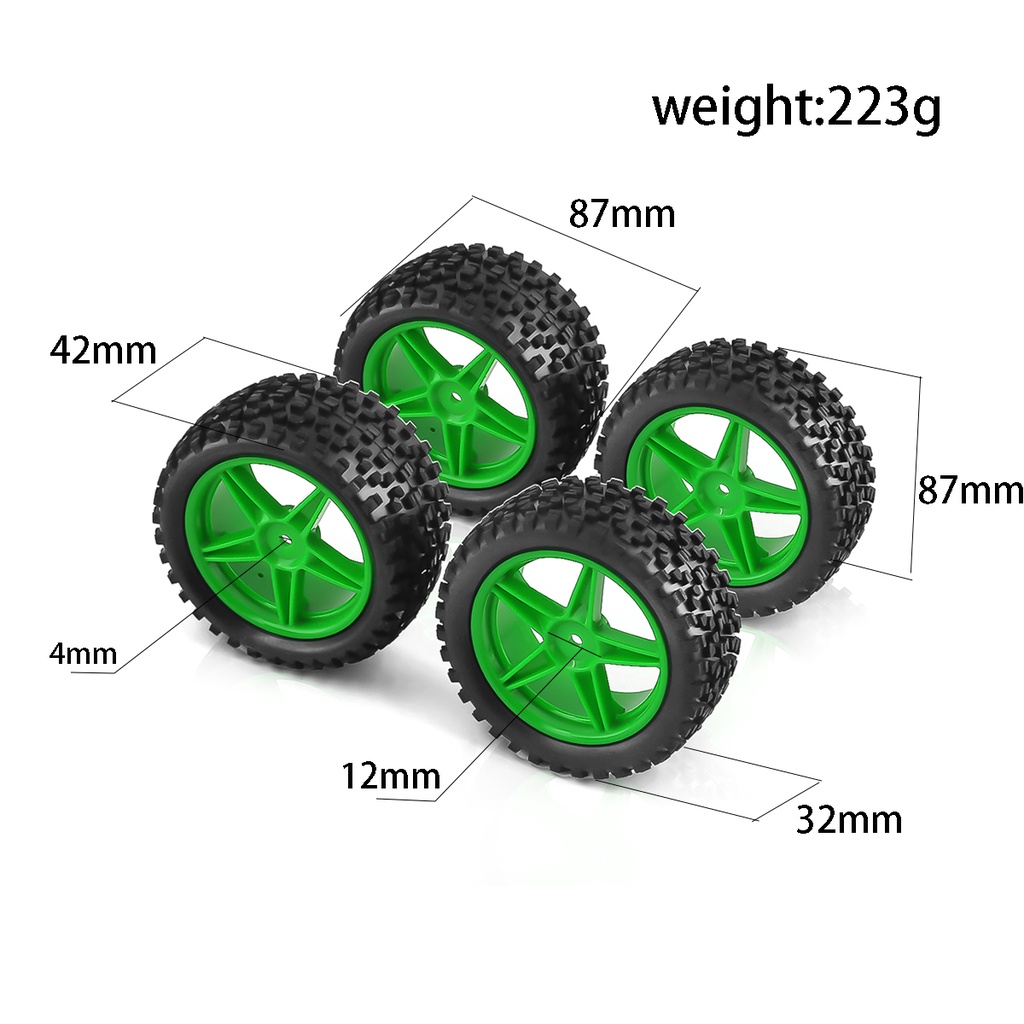 4 Unidades De Roda De Pneu Grande Para Alargamento De Pneus WLtoys 144001 124016 124018 124019 12428 HBX 16889 16890 Peç | Brasil