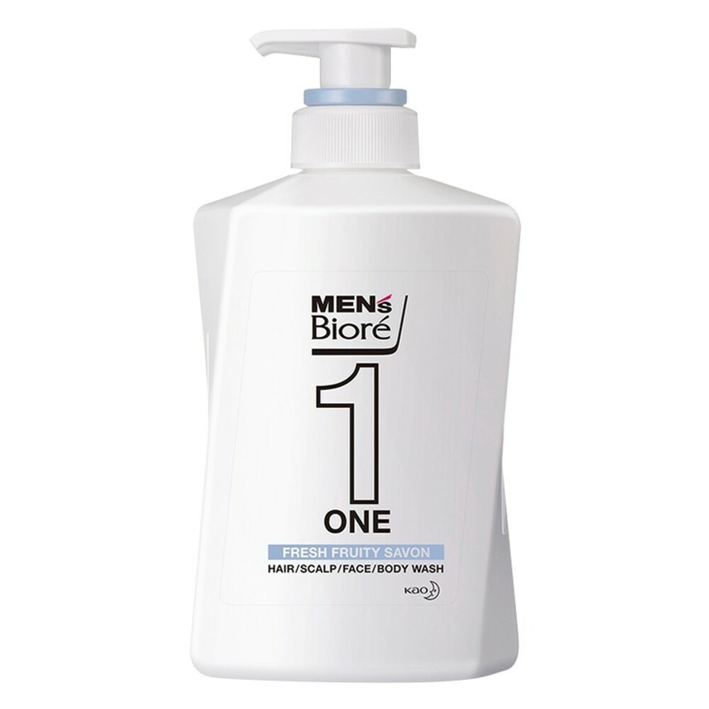 MEN'S Biore ONE 髮顏體全效潔淨露480ml-爽勁草本/ 淨皂清香