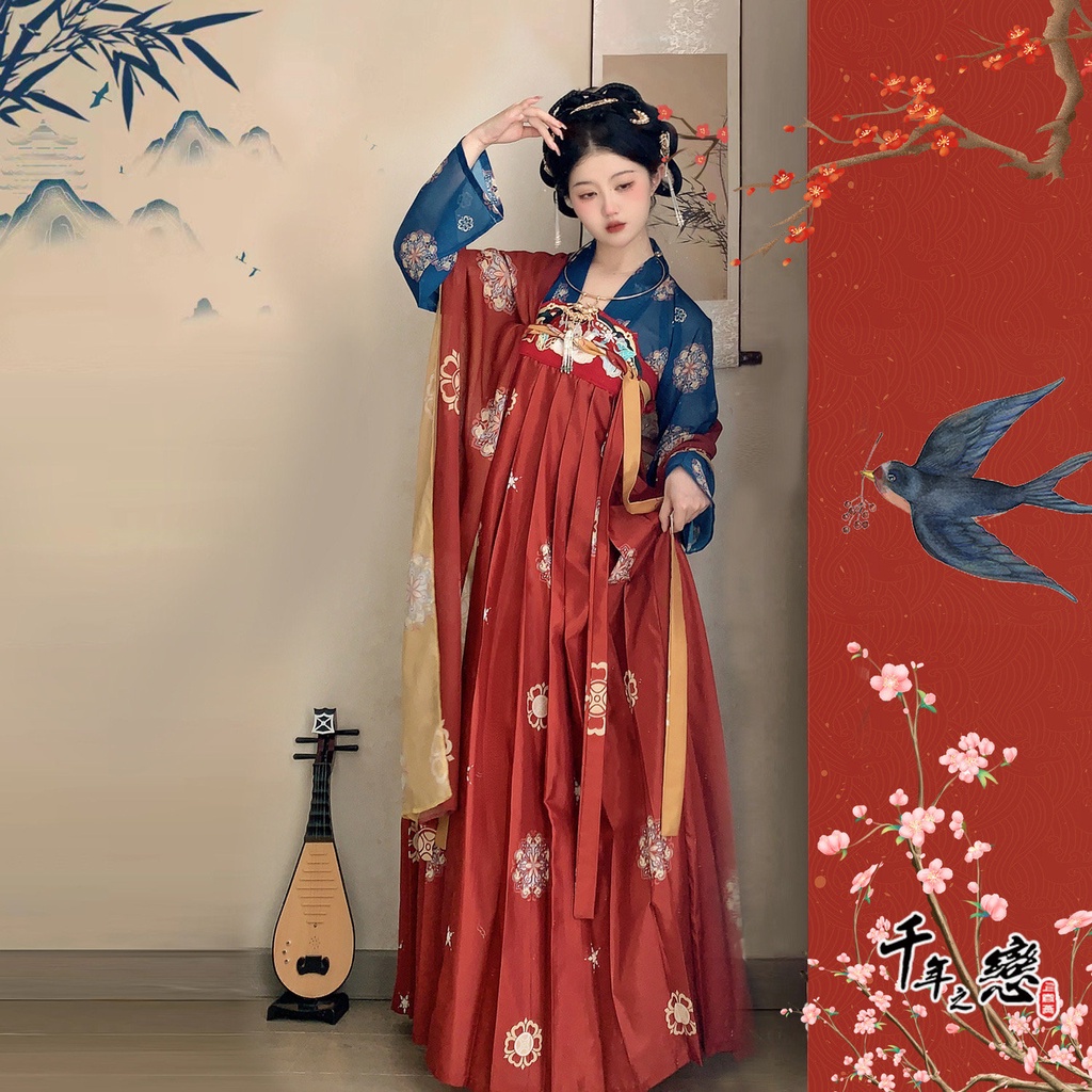 現貨 千年之戀 漢服 改良 唐制古裝女多款 齊胸日常唐風 鳳樓春原創 漢元素 古風服飾 中國風 大碼中式【CL145】 | 蝦皮購物