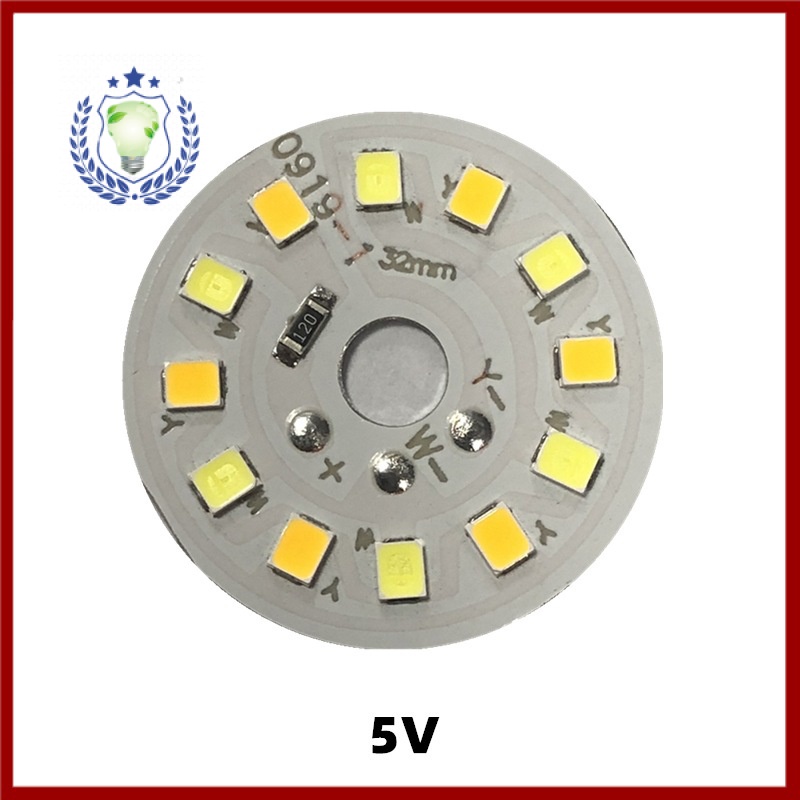 3W DC 5V燈板12V LED燈板雙色光源32mm2835燈珠led光源板低壓直流 N7SO | 蝦皮購物