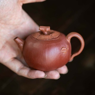 超美品の 紫砂茶壺 中国宜興 柿子壺 茶道具 急須 陶芸 - astridah.com