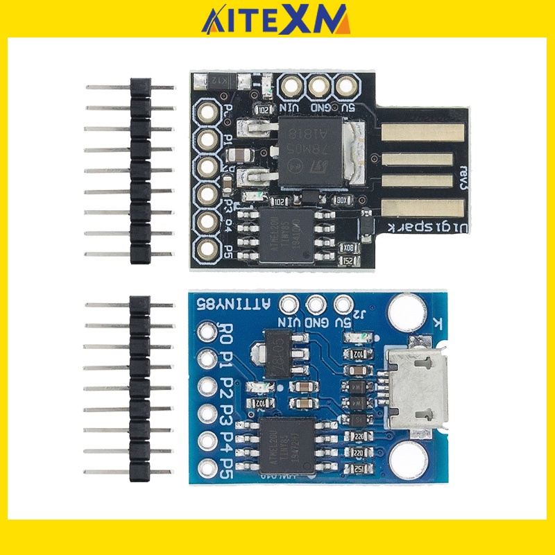 藍黑色 tiny85 digispark kickstarter 微型開發板 attiny85 模塊適用於 arduin | 蝦皮購物