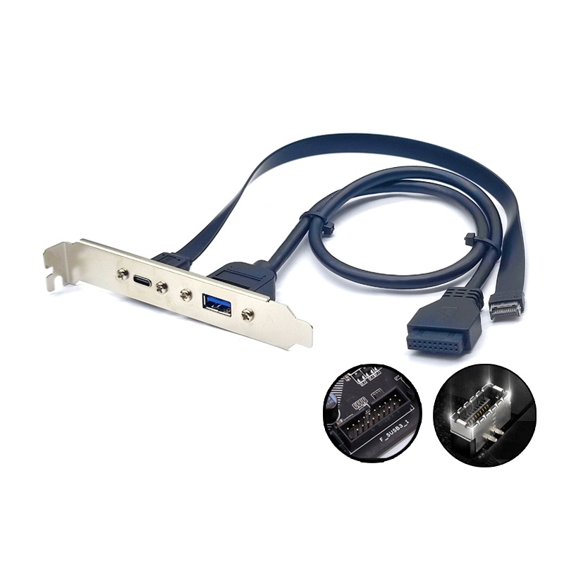 50cm USB 3.2 前面板接頭 20Gbps USB3.2 Gen2*2 Type C 轉 Type-E 5Gb | 蝦皮購物