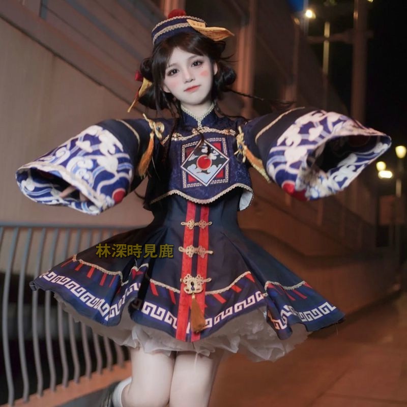 原創】現貨櫻姬lolita 小殭屍殭屍cos 蘿莉塔Lolita 殭屍lo裙萬聖節原創 