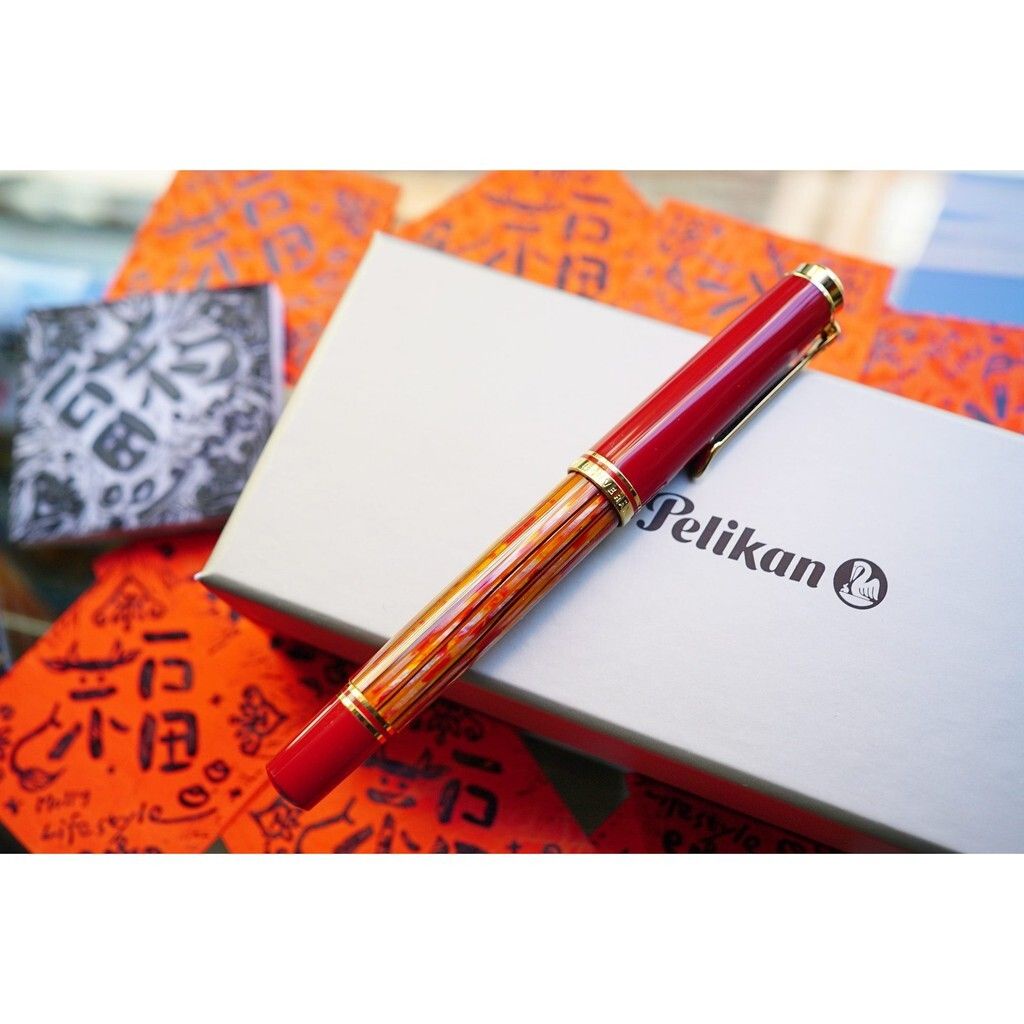 百利金 PELIKAN | M600 RED TORTOISE 紅玳瑁紋 紅烏龜 | 蝦皮購物