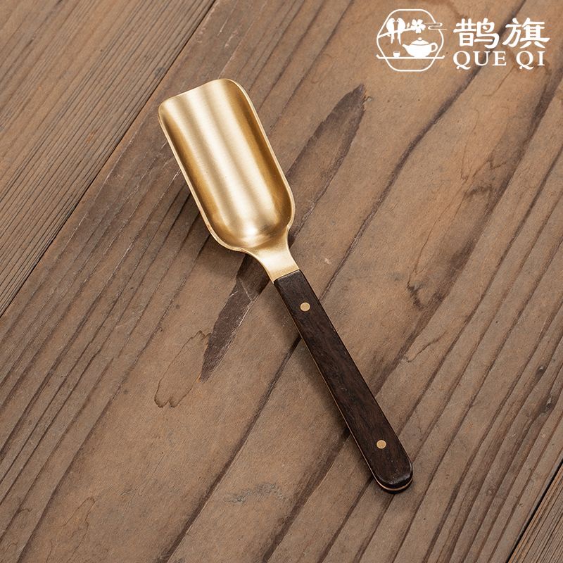 茶道具 古銅槌出 葉形 蓋置 時代箱 V 8546