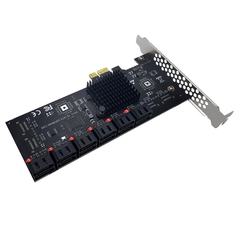 PCIE SATA 適配器 20/16/12 端口 PCI Express X1 到 SATA 3.0 擴展卡 Rise | 蝦皮購物