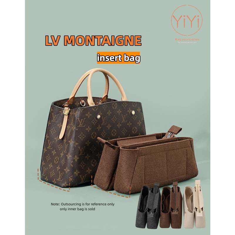 【YiYi】LV內膽包 包中包 適用於lv蒙田包 內膽包 袋中袋 包中包收纳 分隔袋 包包內袋 內襯 化妝品收納包 | 蝦皮購物