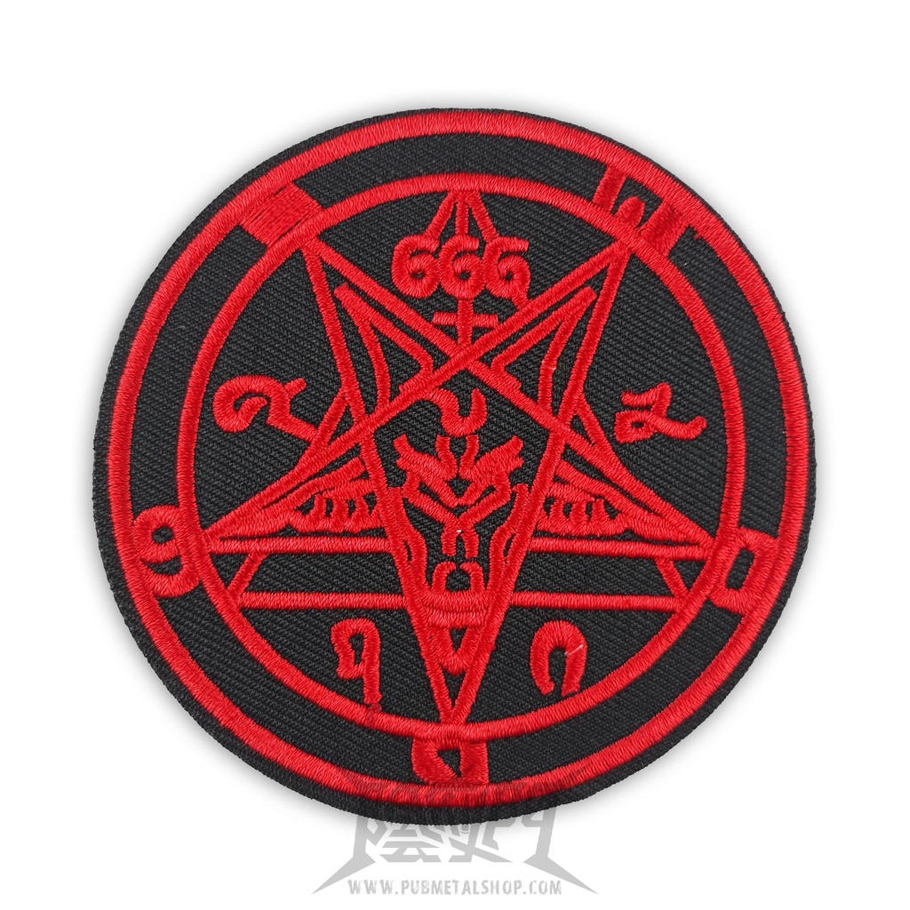 Baphomet 666 國外進口巴風特 撒旦羊頭 電繡布章 | 蝦皮購物