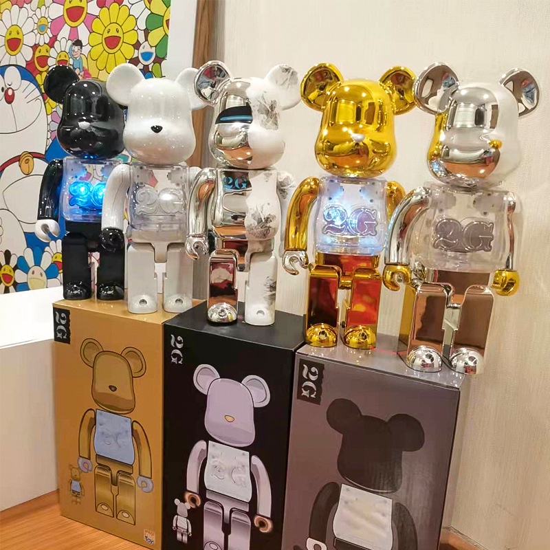 bearbrick400% 暴力熊積木熊 客廳桌面手辦擺件潮玩盲盒 庫柏力克熊公仔 擺飾 禮品 | 蝦皮購物