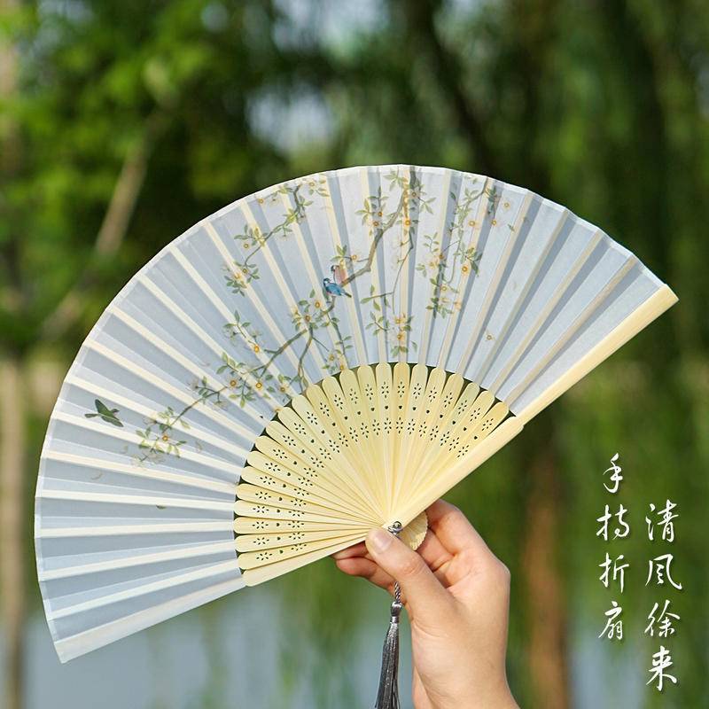扇子 手扇 古風扇 摺扇 中國風女版漢服旗袍舞蹈兒童學生古風摺扇 隨身摺疊小巧扇 | 蝦皮購物