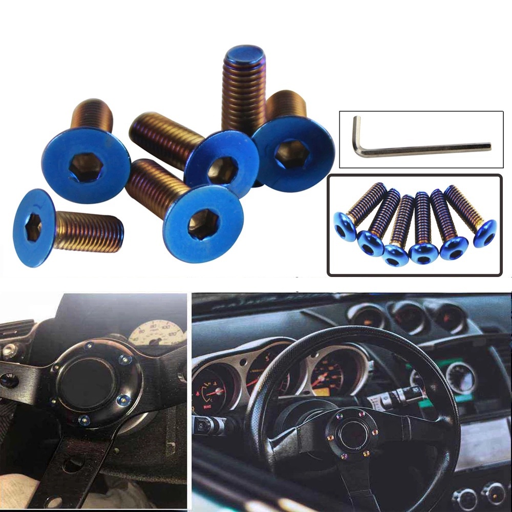 【ITSOK】汽車改裝方向盤烤藍螺絲 ND NARDI VERTEX OMP MOMO 通用螺絲 蝦皮購物