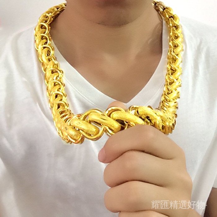 Cuban Link Chain Yellow Gold 5mm アバランチ - アクセサリー