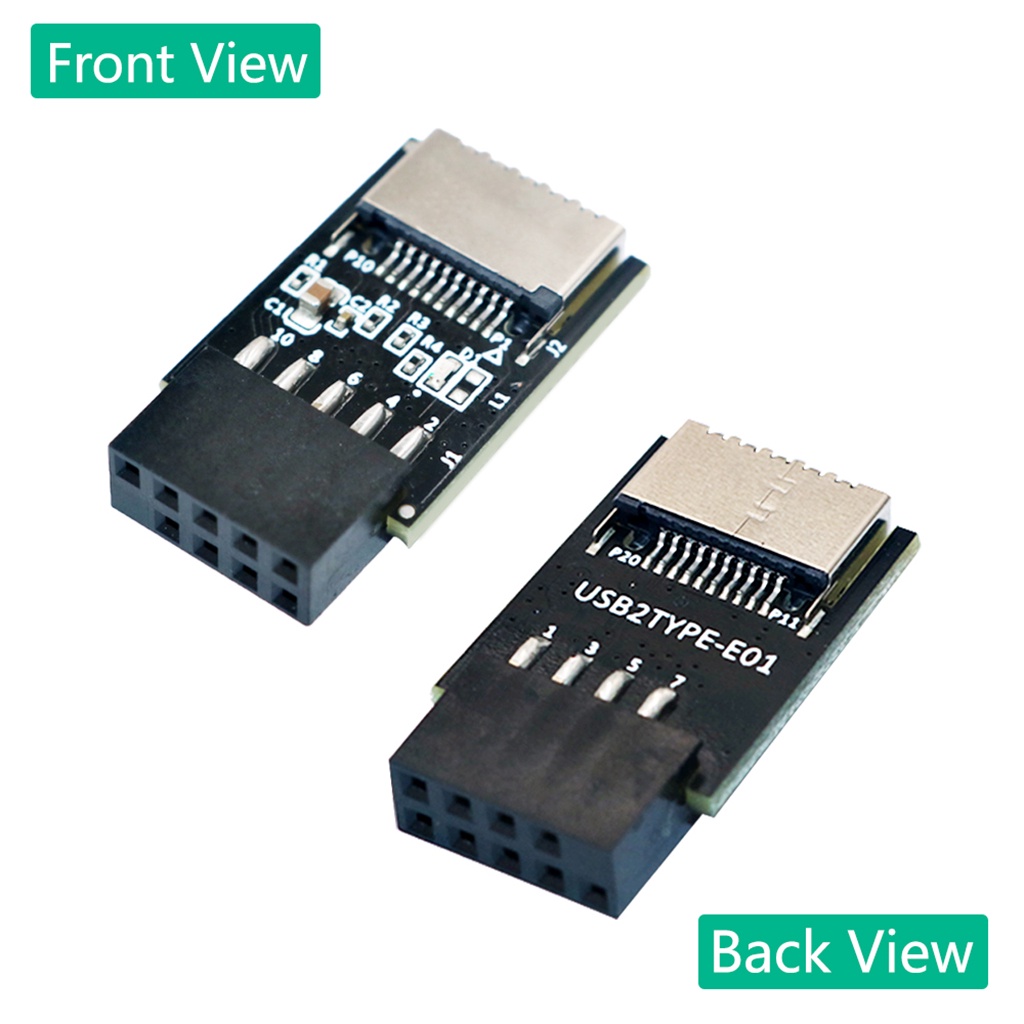 新版本 USB 3.1 前面板插座 Key-A Type-E 轉 USB 2.0 9Pin 接頭公頭延長適配器,帶 5V | 蝦皮購物