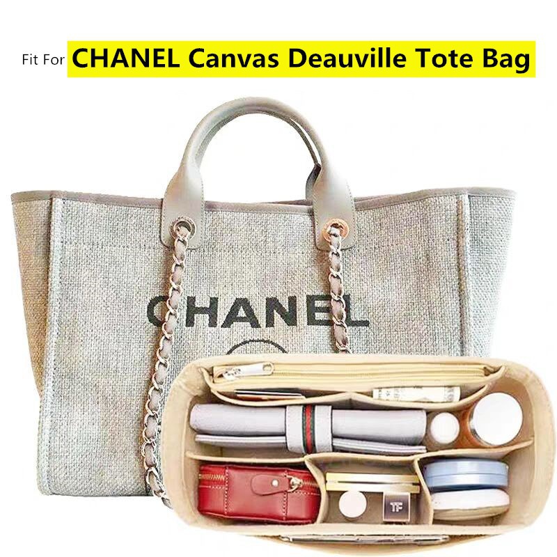 Chanel large sale deauville tote bag