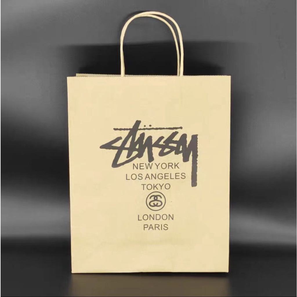 訂製 斯圖西 Stussy 紙袋 手提袋子 服裝袋 禮品袋 鞋盒袋子