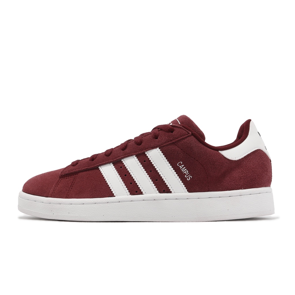 adidas 休閒鞋 Campus 2 男女鞋 酒紅 白 麂皮 百搭 三葉草 愛迪達 經典 【ACS】 ID9842 | 蝦皮購物
