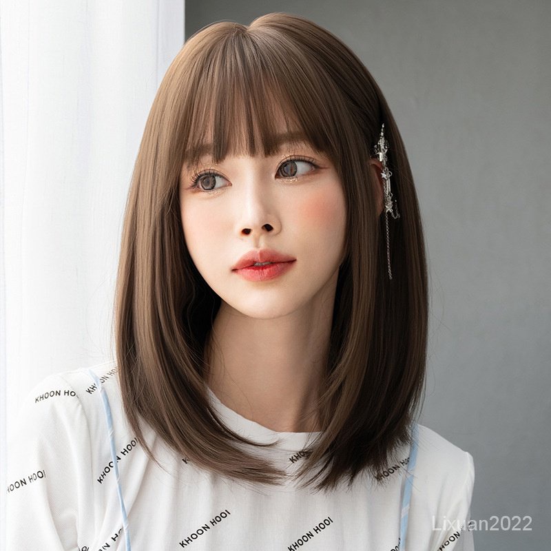 【現貨】40公分假髮女短髮 時尚短直髮整頂頭套 時尚甜美夏季短髮 內扣髮套 女生bobo波波頭假髮 中分假髮 假髮中短 蝦皮購物 — free download
