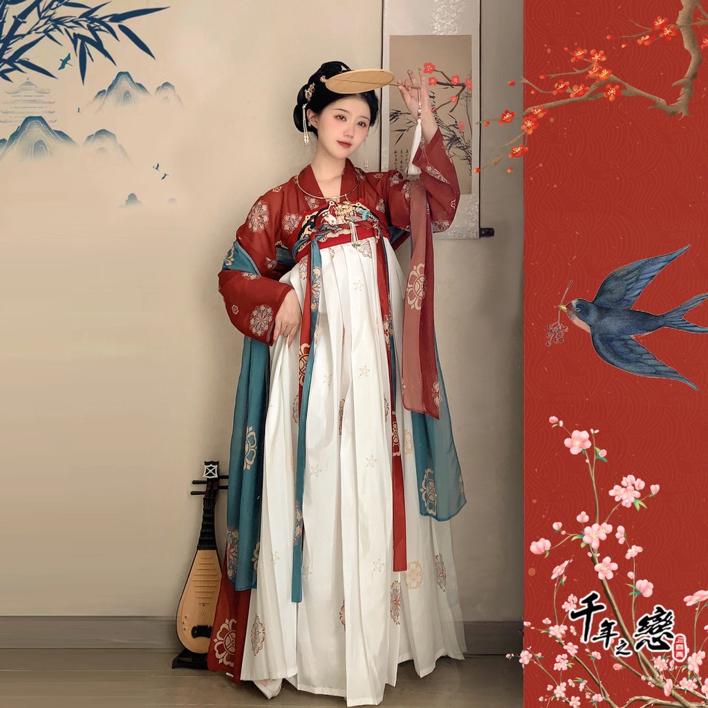 現貨 千年之戀 漢服 改良 唐制古裝女多款 齊胸日常唐風 鳳樓春原創 漢元素 古風服飾 中國風 大碼中式【CL145】 | 蝦皮購物