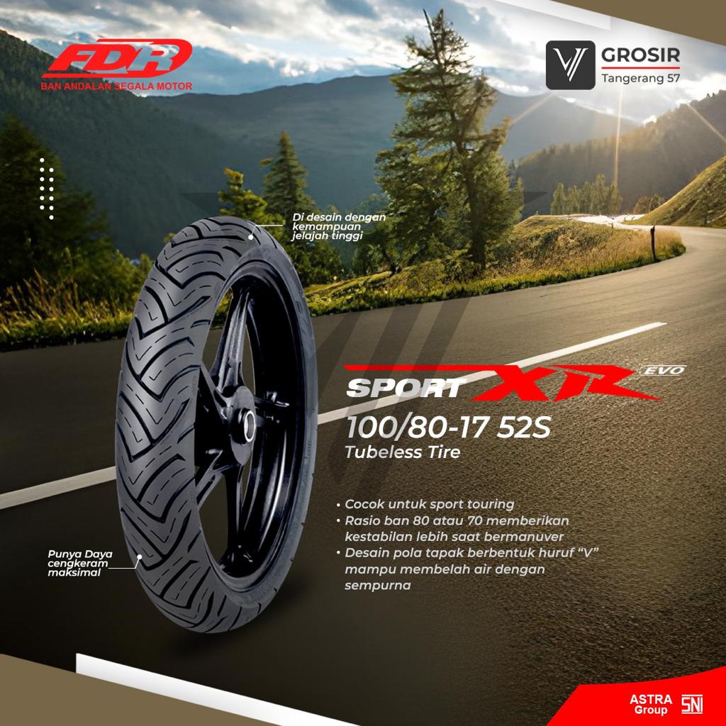 FDR SPORT XR 無內胎輪胎 100/80-17 原裝 FDR 摩托車輪胎 | 蝦皮購物