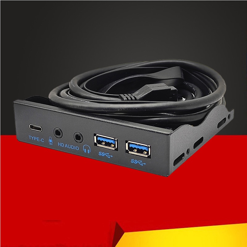 適用於 PC 的 USB 前面板 USB3.2 Gen2 10Gbps Type C + 19Pin 2Port USB | 蝦皮購物